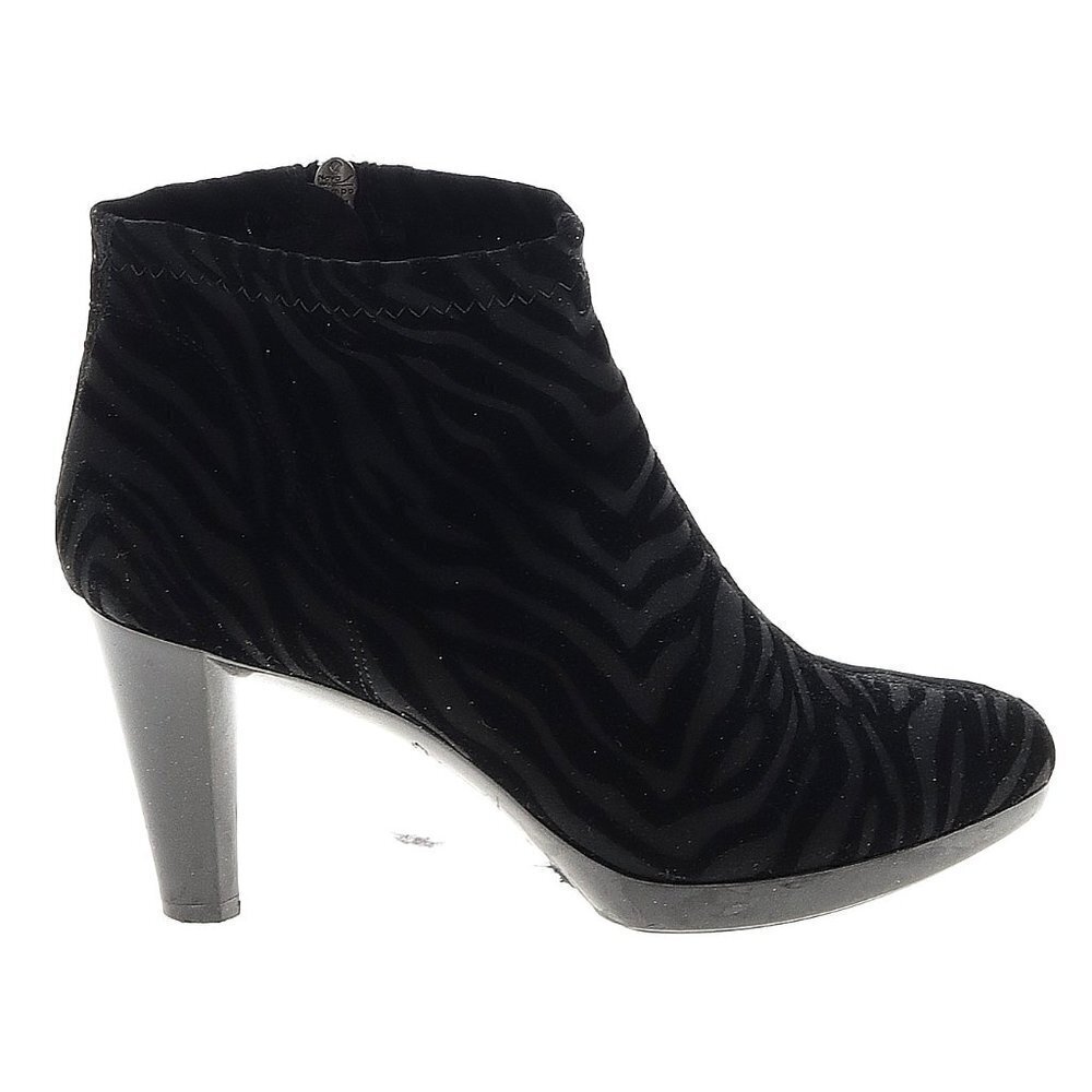 NR RAPISARDI JUDITH ANKLE BOOTS TRONCHETTO STRETCH 2073 BLACK  Italian